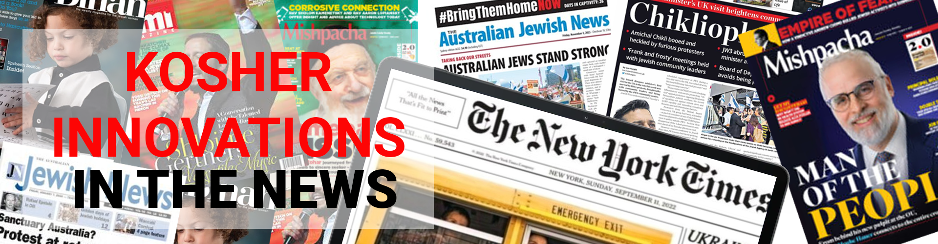 Kosher Innovations™ articles media