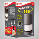 KosherLamp™ 360 Brand Shabbos Lamp color Gray Box