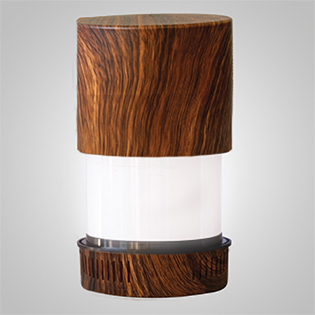 KosherLamp™ 360 Brand Shabbos Lamp color Walnut Lamp