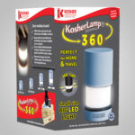KosherLamp™ 360 Brand Shabbos Lamp color Sky Blue Box