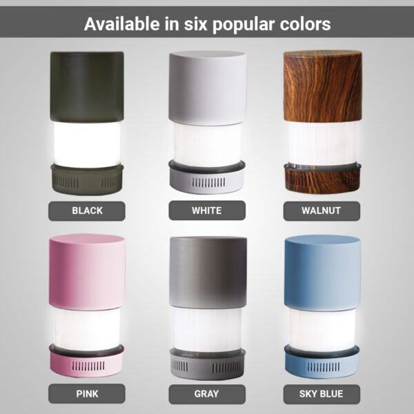 KosherLamp® 360 Brand Shabbos Lamp, Available in 6 colors: Black, White, Gray, Pink, Sky Blue, Walnut.