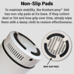 KosherLamp™ 360 Brand Shabbos Lamp, Non-Slip pads