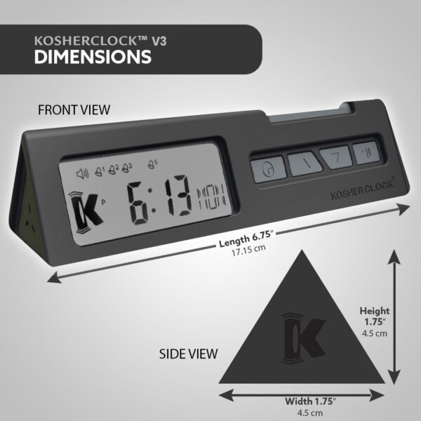 KOSHERCLOCK™  V.3 - BLACK - Image 4