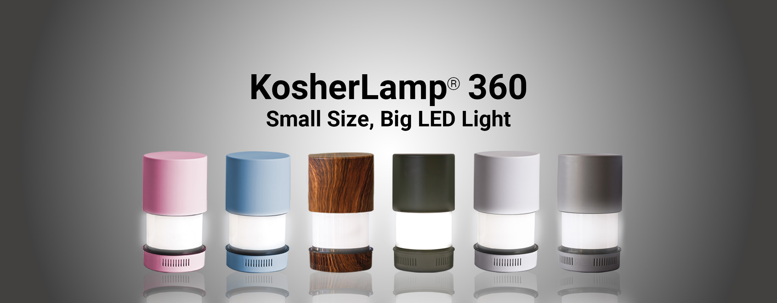 KosherLamp® 360 brand shabbos lamp Home banner