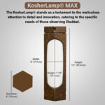 KosherLamp® MAX Brown Marble Dimension