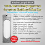 KosherLamp® MAX Brushed Steel